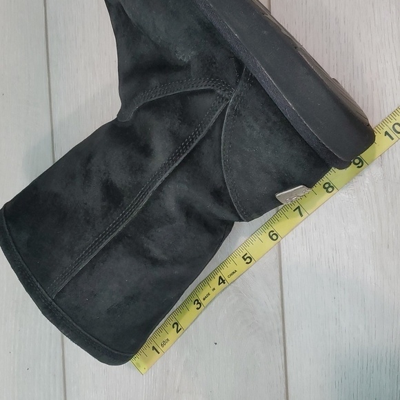 Ugg Australia Women Comfort 1889 Black Leather Sheepskin Boots shoes sz 8 - Picture 14 of 14